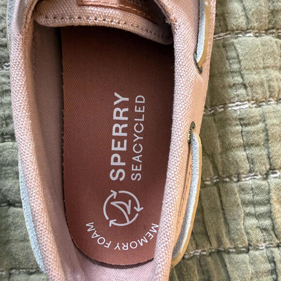 SPERRY Topsider PINK Seacycled Bahama 3.0 Platform Sneaker WMS SZ 7  NWOT - Picture 5 of 6